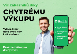 NextLife: Vykupujte s námi stará zařízení a dopřejte elektronice druhý život 