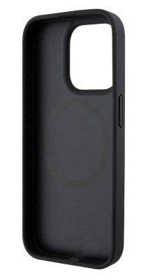 DKNY Repeat Pattern Stack Logo iPhone 15 Pro,Black