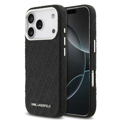 Karl Lagerfeld Grained PU MagSa. iPhone 17 Pro Max