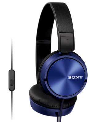 Sony MDR-ZX310AP sluchátka 30mm s mostem, Blue