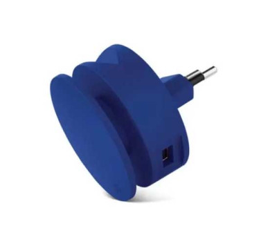 USBEPOWER AERO MINI charger 2USB ports cable Blue