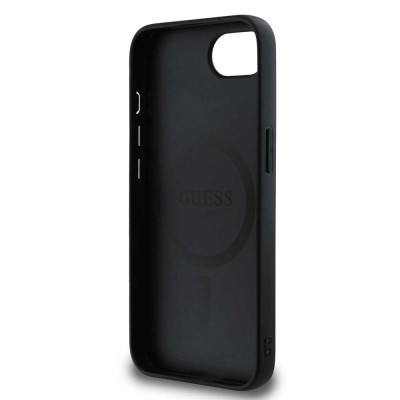 Guess PU 4G Triangle Logo MagSafe iPhone 16e,Black