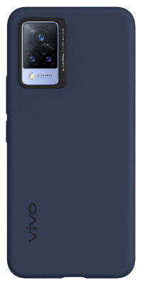 Vivo V21 5G Silicone Cover, Dark Blue