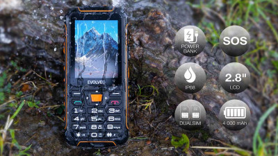 EVOLVEO StrongPhone Z6 Černo-oranžový