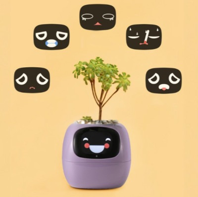 Inteligentní květináč PLANTSIO IVY fialový