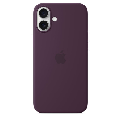 iPhone 16 Plus Silicone Case MagSafe Plum