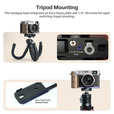 FREEWELL Fuji X100VI L Bracket Premium Grip(Black)