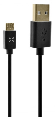 FIXED datový kabel USB/microUSB, 1m, Black