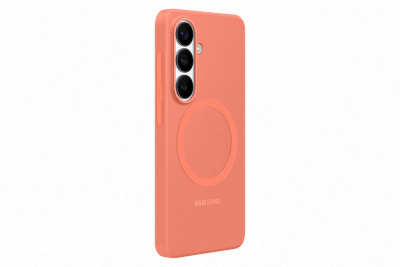 Samsung Silicone Magnet Case Galaxy S26, CoralRed