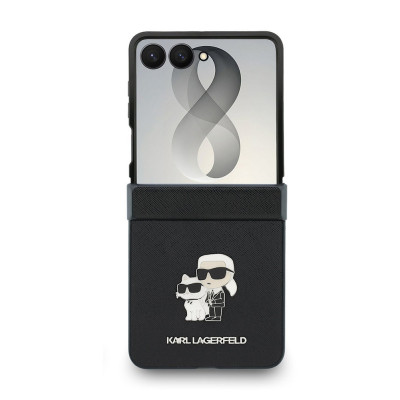 Karl Lagerfeld Saffiano K+CH Galaxy Z Flip 8 Black