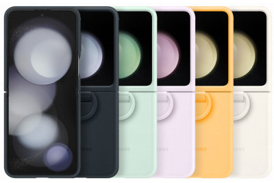 Samsung Silicone Case with Ring Z Flip 5, Lavender