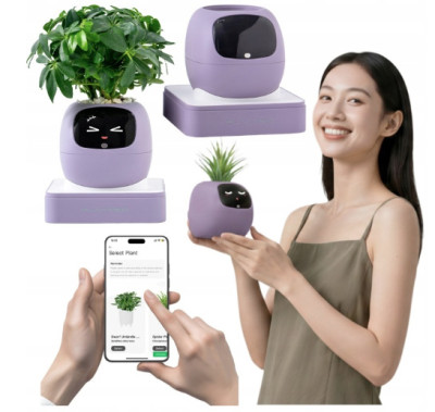 Inteligentní květináč PLANTSIO IVY gen 2 fialový