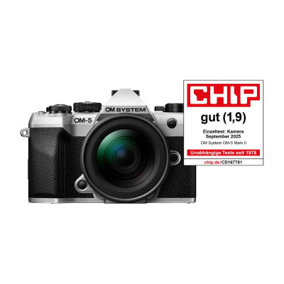 Olympus OM-5 II body silver MZuiko Digital 12-40mm f/2,8 PRO