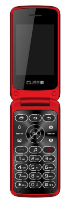 CUBE1 VF500 tlačítkový telefon typ V - Red