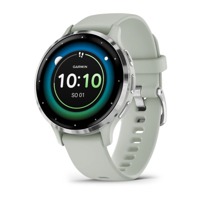 Garmin Venu 3S Silver/Sage Gray, Silicone Band