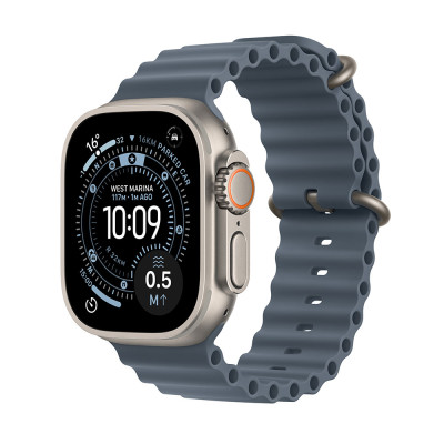 Apple Watch Ultra 3 Natural Titan, Blue Ocean