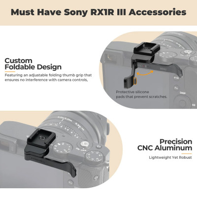 FREEWELL Sony RX1R III Thumb Grip with CSM Black