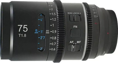 SIRUI Astra 75mm T1.8 1.33X L Mount, Blue Flare