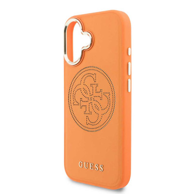Guess Perforated 4G Logo MagSafe iPhone 17 Orange