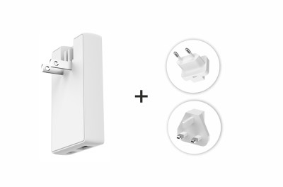 SWISSTEN GaN travel nabíječka USB-C+USB-A 45W
