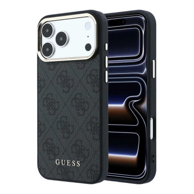 Guess 4G Gold Frame MagSafe iPhone 18 ProMax Black