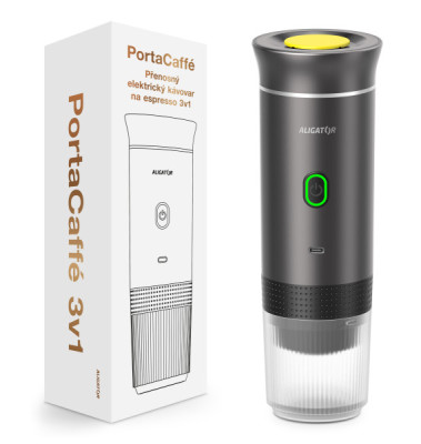 ALIGATOR přenosný kávovar PortaCaffé 3v1, Grey