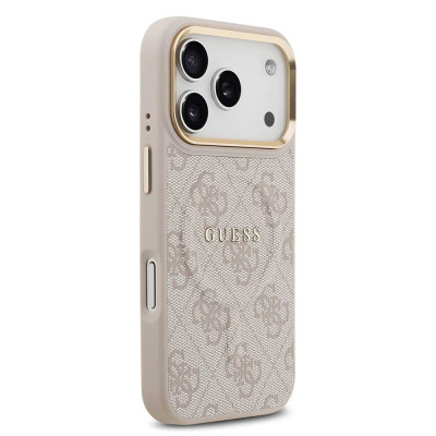 Guess 4G Gold Frame MagSafe iPhone 17 Pro Pink