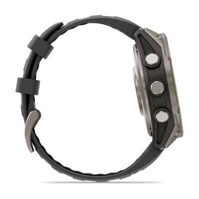 Garmin fenix 8 Pro 47mm, AMOLED, Sapphire, Titanium, Gray/Black Sport Band