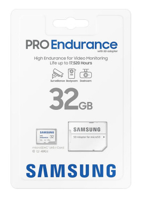 Samsung micro SDXC 32GB PRO Endurance + SD adaptér