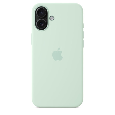 iPhone 16 Plus Silicone Case MagSafe Aquamarine