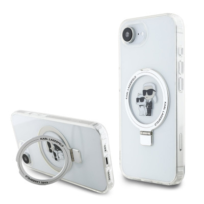 Karl Lagerfeld Ringstand MagSafe iPhone 16e, White