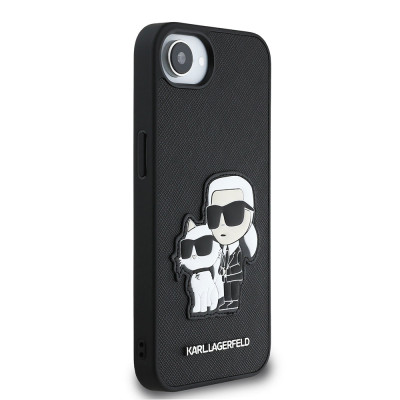 Karl Lagerfeld PU Saffiano K+Ch iPhone 16e, Black