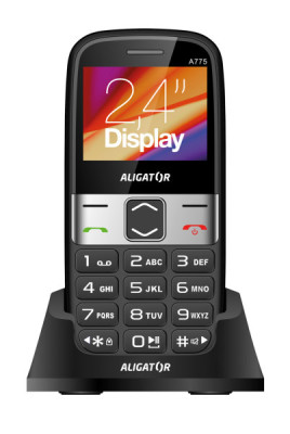 Aligator A775 Senior černý + stol.nab.