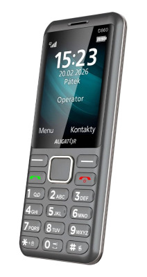 Aligator D860 Dual SIM Titan stříbrný