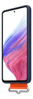 Samsung Silicone Cover with Strap A53 5G, Navy