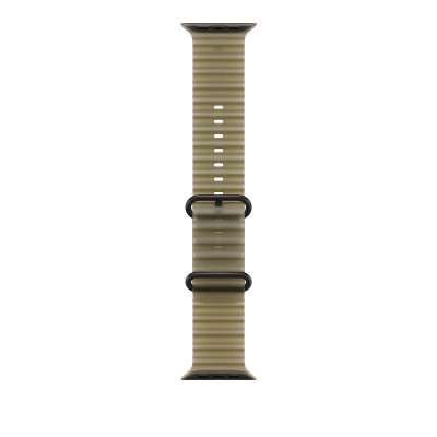 Apple 49mm Translucent Kelp Ocean Band Black Titan
