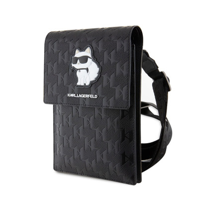 Karl Lager. Saffiano Monogram Wallet Bag Choupette