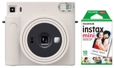 Fujifilm Instax Square SQ1 Chalk white+10ks fotek