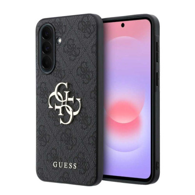 Guess PU 4G Metal Logo Samsung Galaxy A37 Grey