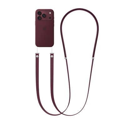 Apple Crossbody Strap 2026 – Burgundy