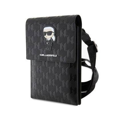 Karl Lagerfeld Saffiano Monogram Wallet Bag Ikonik