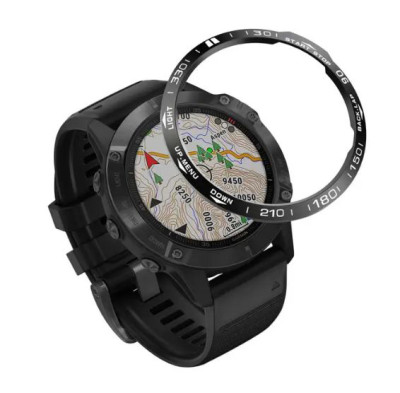 Hliníková ochrana lunety pro Garmin Fenix 7x Black