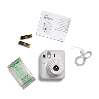 Fujifilm Instax Mini 12 Mega Pack Clay White+film