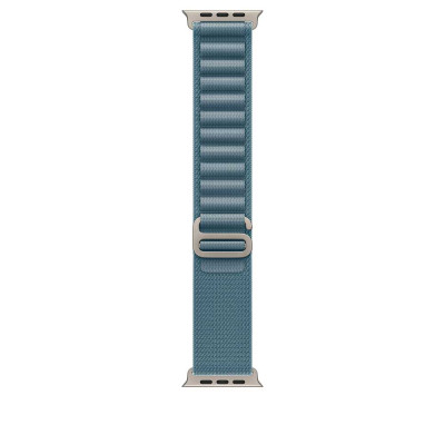 49mm Light Blue Alpine Loop - Medium - Natural Titanium