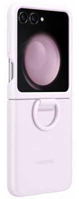 Samsung Silicone Case with Ring Z Flip 5, Lavender