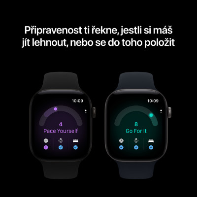 Apple Watch Series 12 42mm černý hliník s černým sportovním pouzdrem, M/L