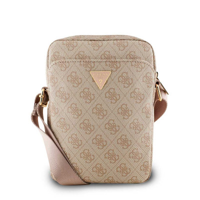 Guess PU 4G Triangle Logo Taška 8" Pink