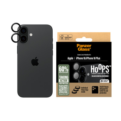 PanzerGlass Hoops Apple iPhone 16/16 Plus, Black