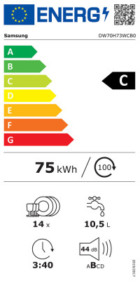 Vestavěná myčka Samsung DW70H73WCB0U1