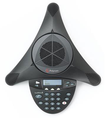 Polycom SoundStation 2 (LCD displej a mic. porty)